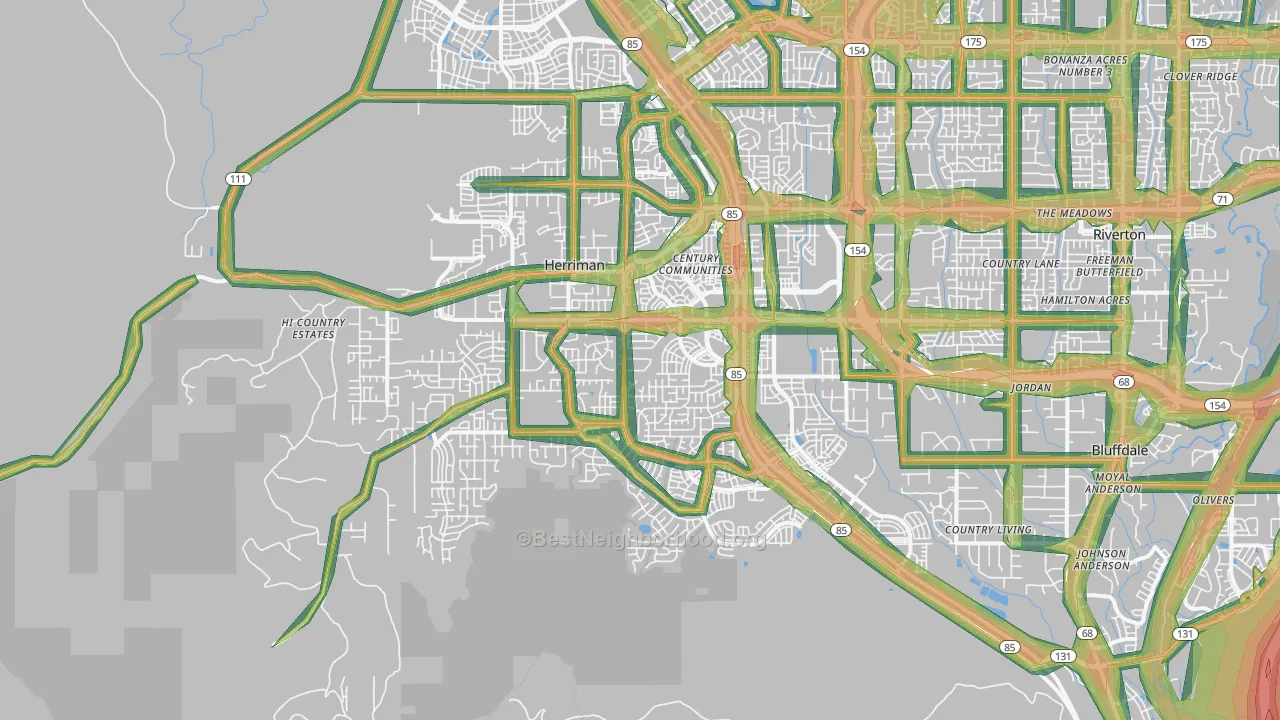Herriman, UT Map of Noise Levels in Herriman