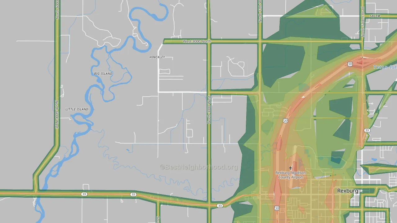 Hibbard, ID Map of Noise Levels in Hibbard