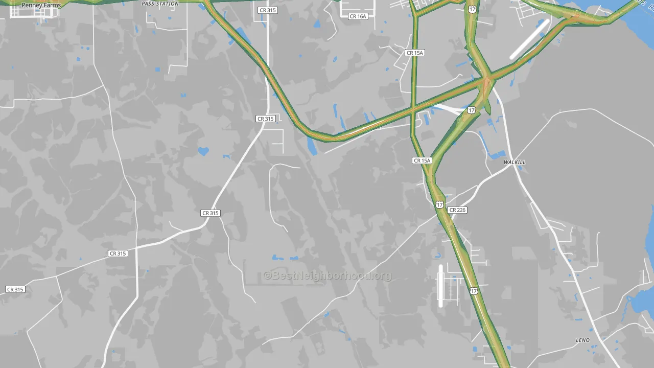 Hibernia, FL Map of Noise Levels in Hibernia