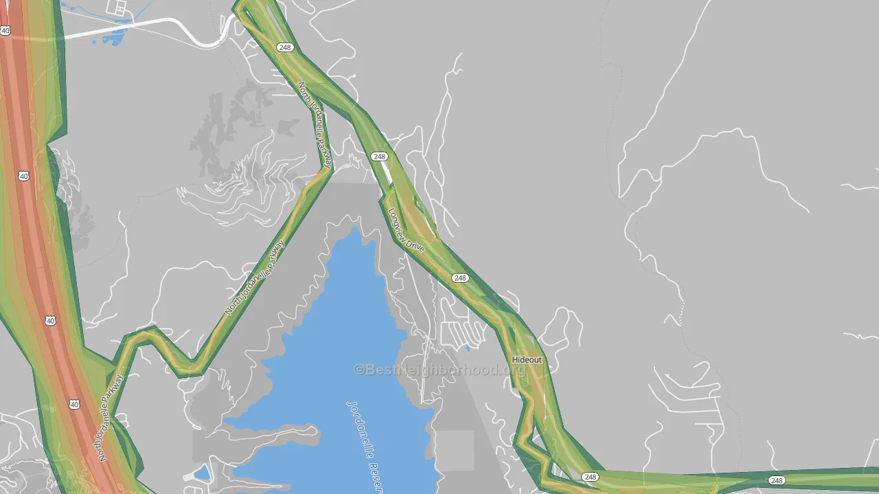 Hideout, UT Map of Noise Levels in Hideout