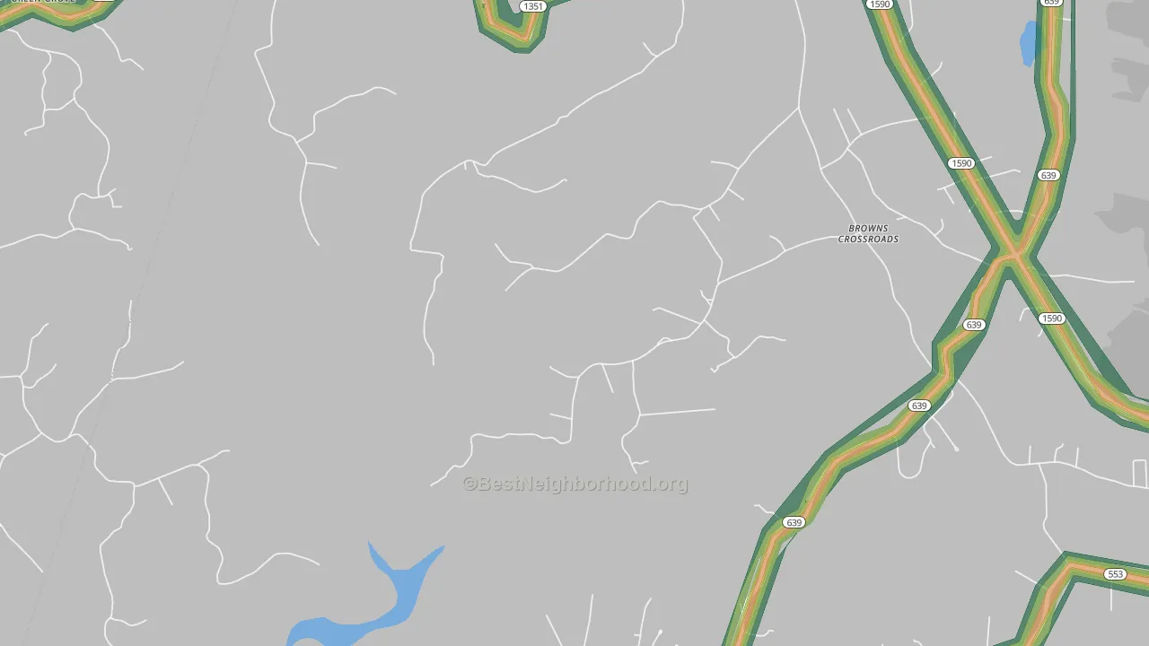 Highway, KY Map of Noise Levels in Highway