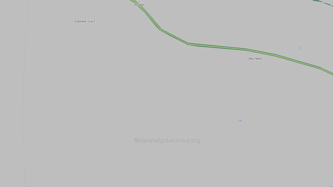 Hiland, WY Map of Noise Levels in Hiland