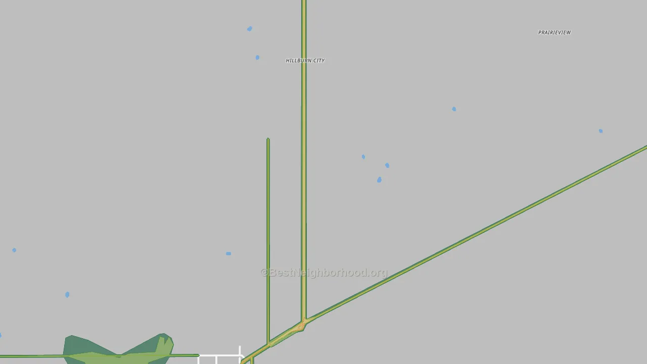 Hillburn City, NM Map of Noise Levels in Hillburn City