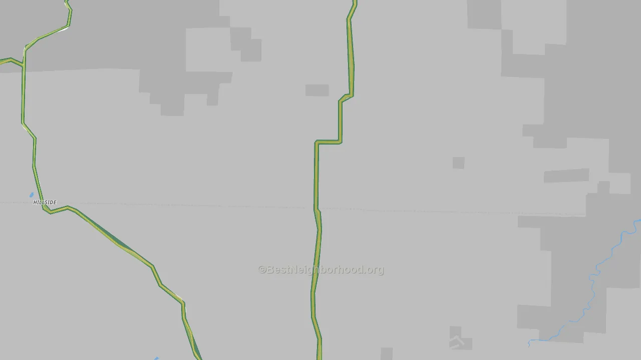 Hillside, CO Map of Noise Levels in Hillside