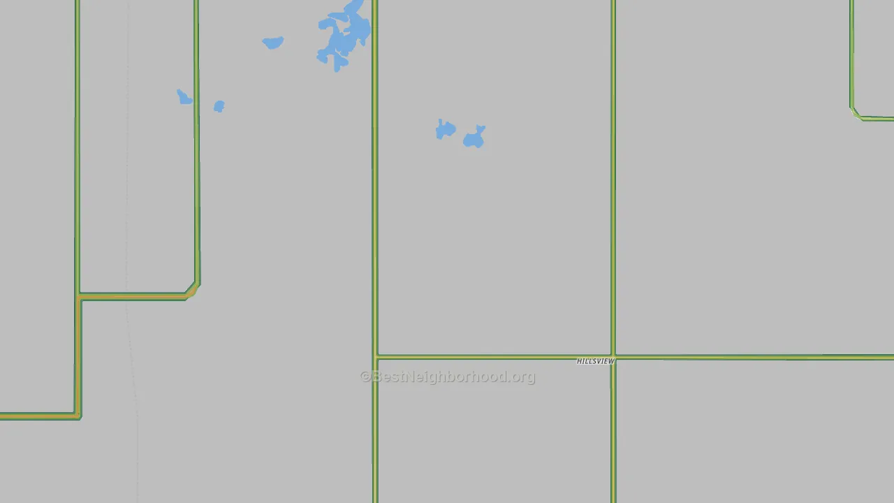Hillsview, SD Map of Noise Levels in Hillsview