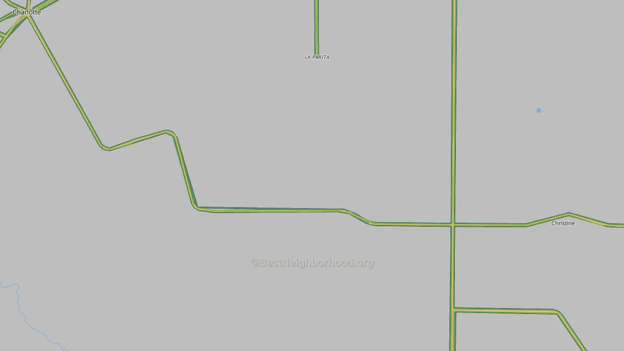 Hindes, TX Map of Noise Levels in Hindes