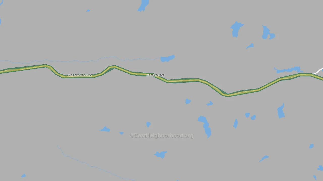 Hoffmeister, NY Map of Noise Levels in Hoffmeister