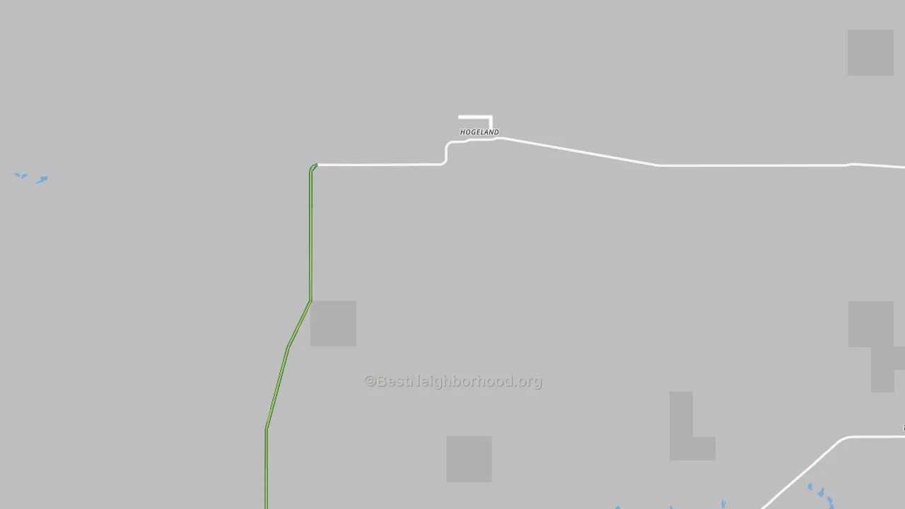 Hogeland, MT Map of Noise Levels in Hogeland