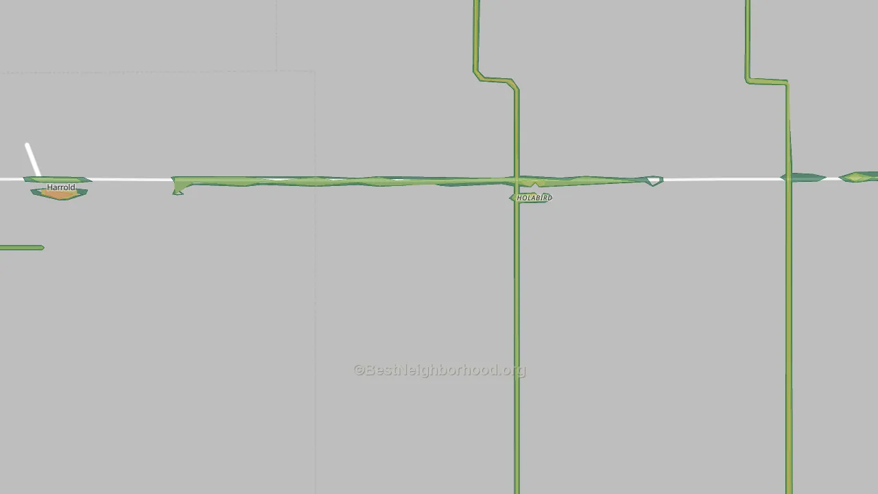 Holabird, SD Map of Noise Levels in Holabird