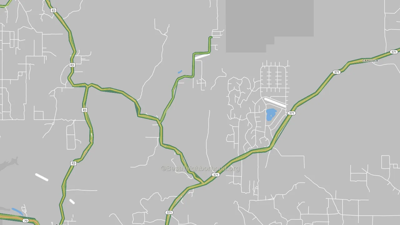 Holcomb Village, CA Map of Noise Levels in Holcomb Village