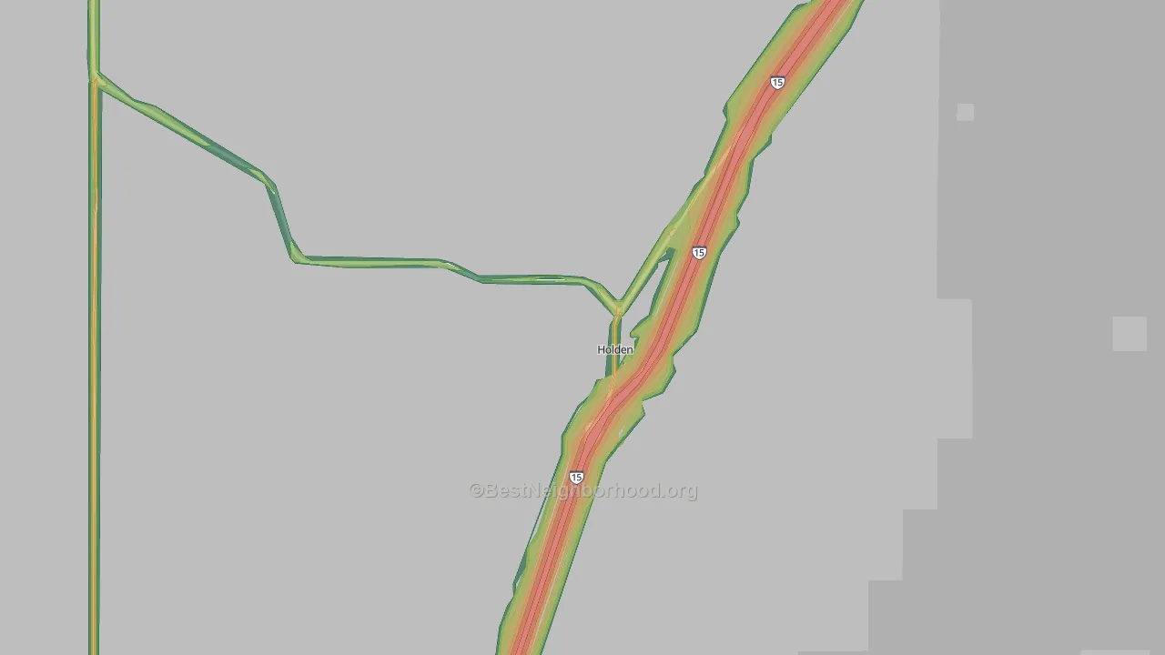 Holden, UT Map of Noise Levels in Holden