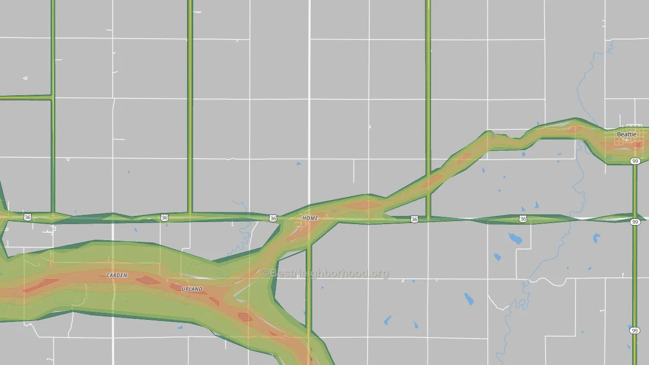 Home, KS Map of Noise Levels in Home