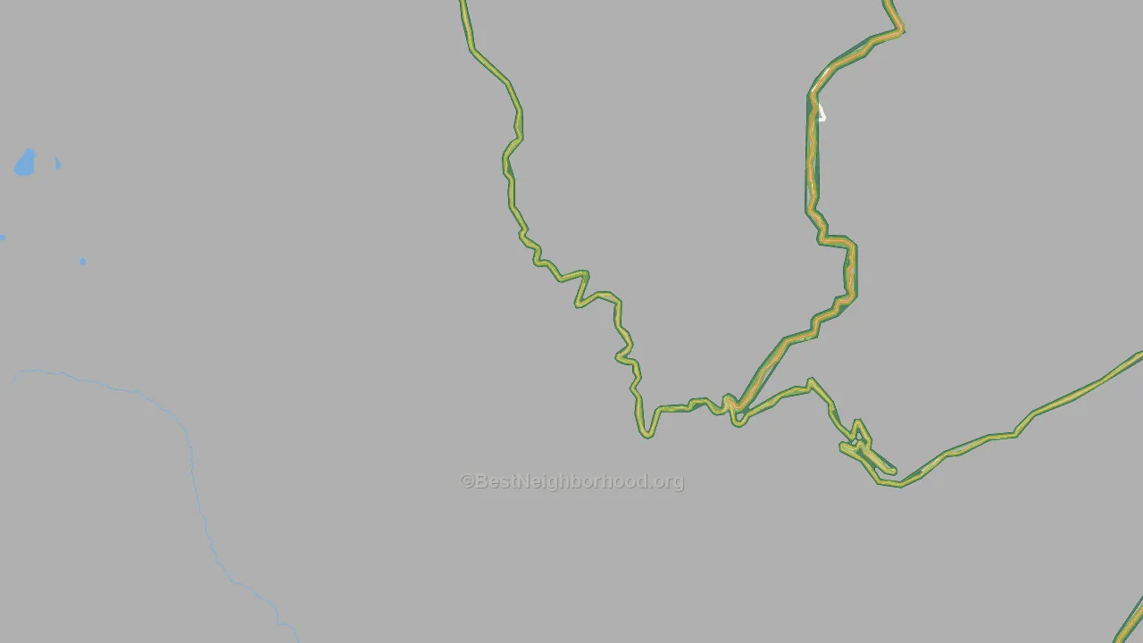 Homestead, OR Map of Noise Levels in Homestead