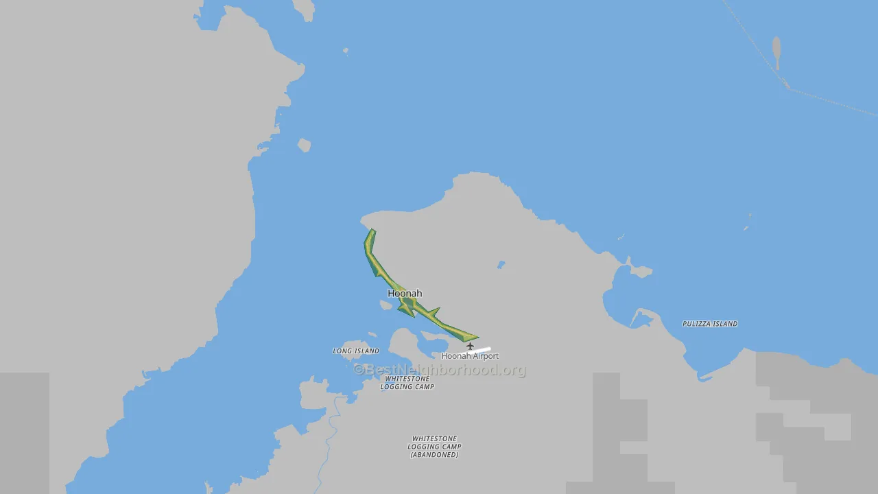 Hoonah-Angoon Census Area, AK Map of Noise Levels in Hoonah-Angoon Census Area