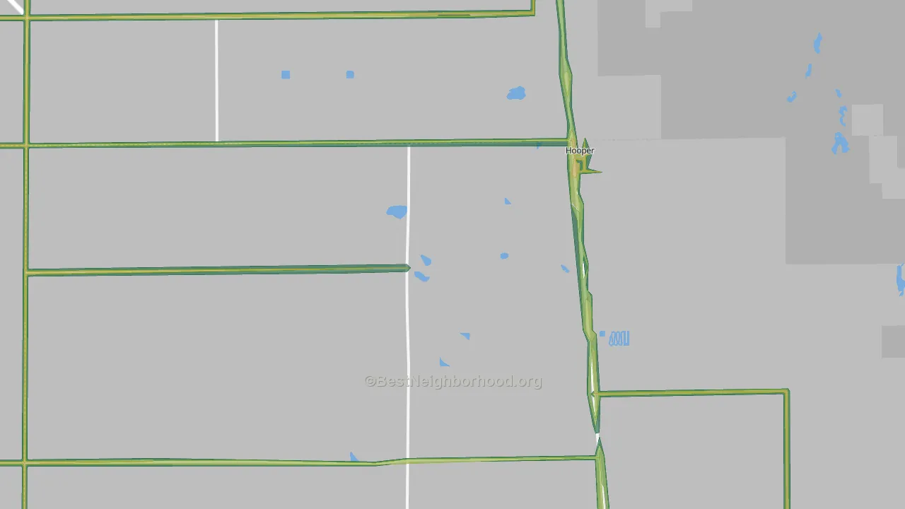 Hooper, CO Map of Noise Levels in Hooper