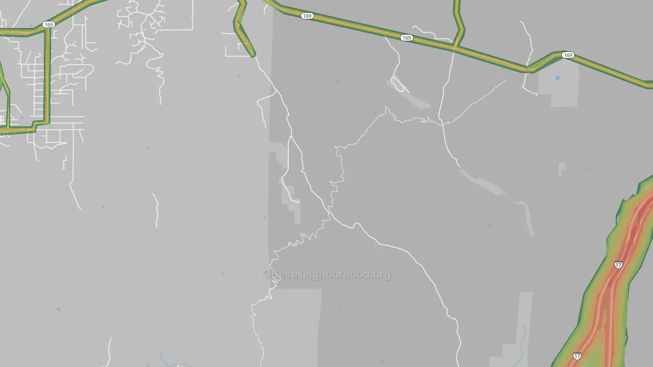 Horse Thief, AZ Map of Noise Levels in Horse Thief