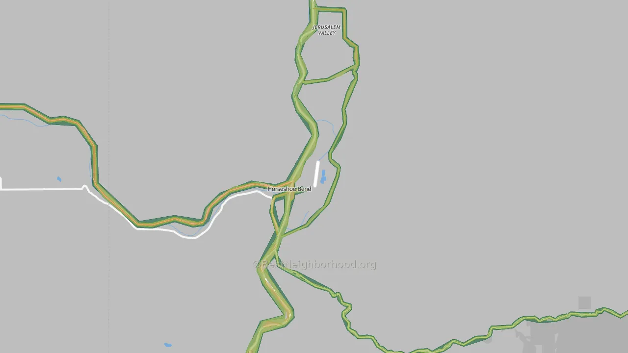 Horseshoe Bend, ID Map of Noise Levels in Horseshoe Bend