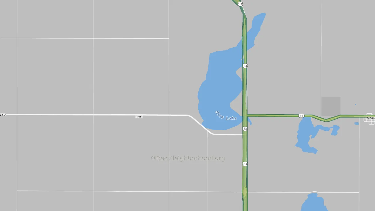 Hull, ND Map of Noise Levels in Hull