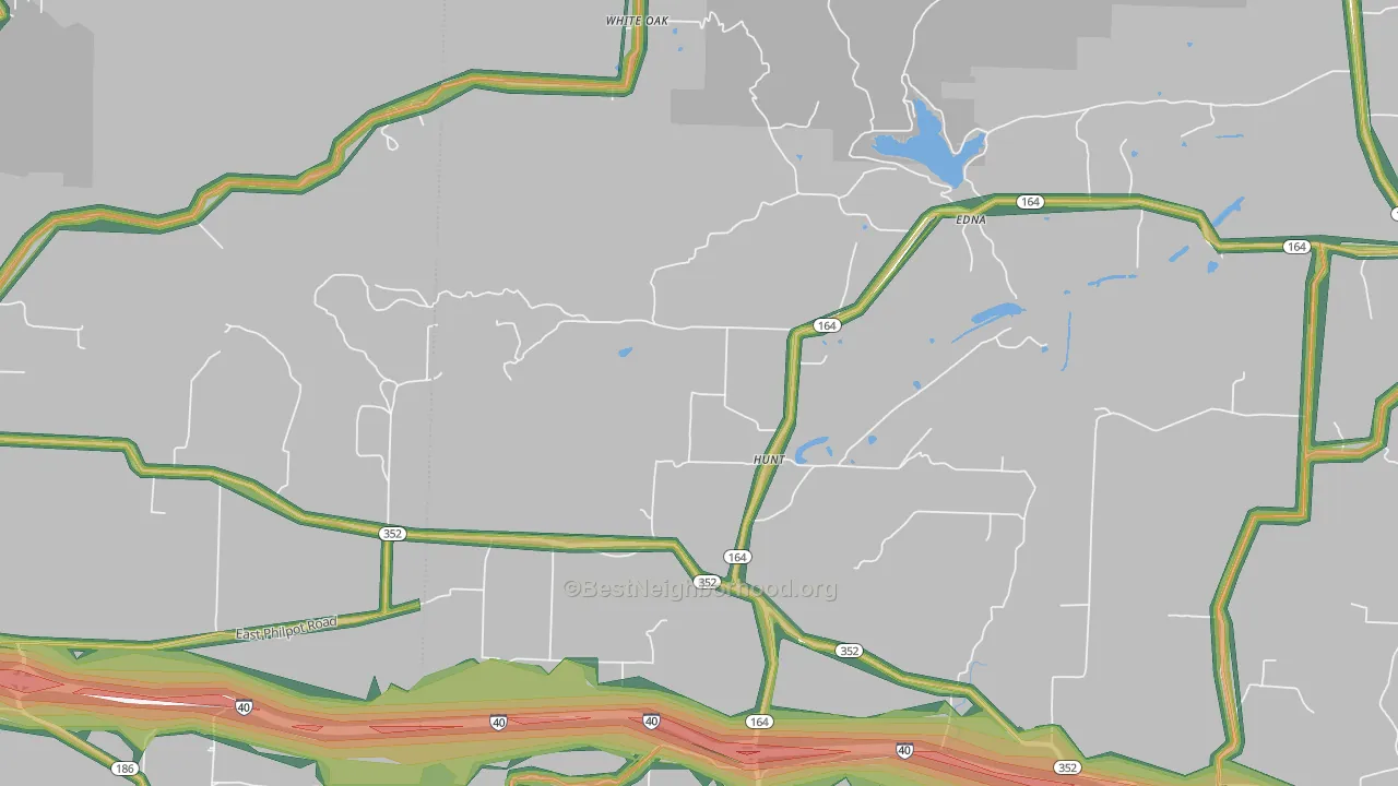 Hunt, AR Map of Noise Levels in Hunt