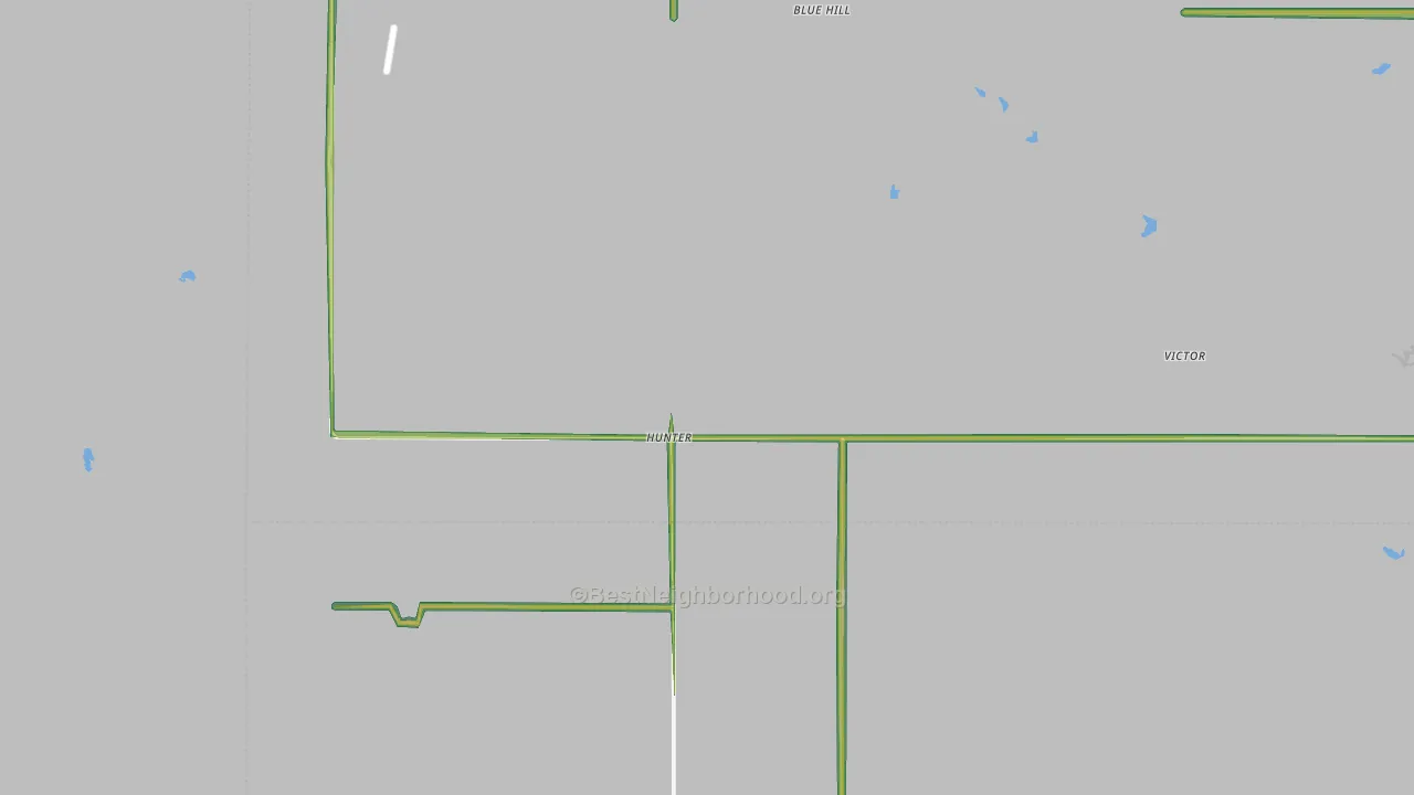 Hunter, KS Map of Noise Levels in Hunter