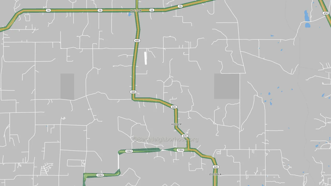 Husser, LA Map of Noise Levels in Husser