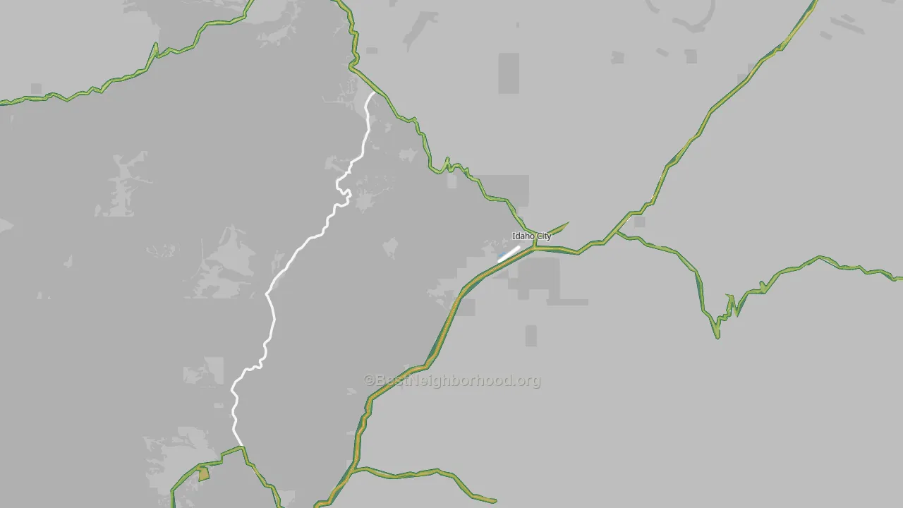 Idaho City, ID Map of Noise Levels in Idaho City