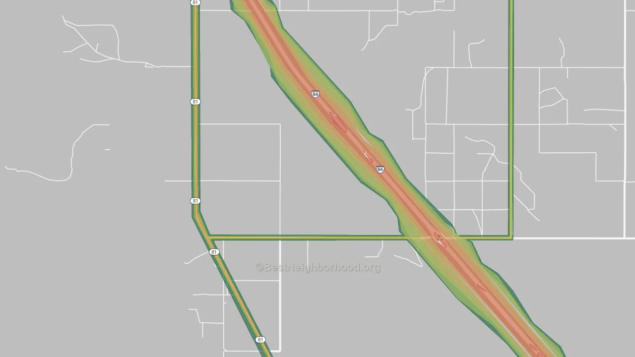 Idahome, ID Map of Noise Levels in Idahome