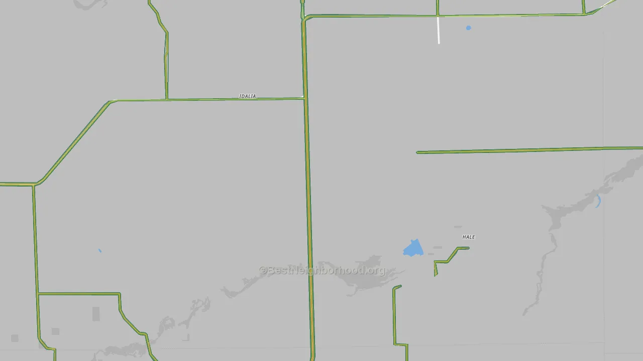Idalia, CO Map of Noise Levels in Idalia