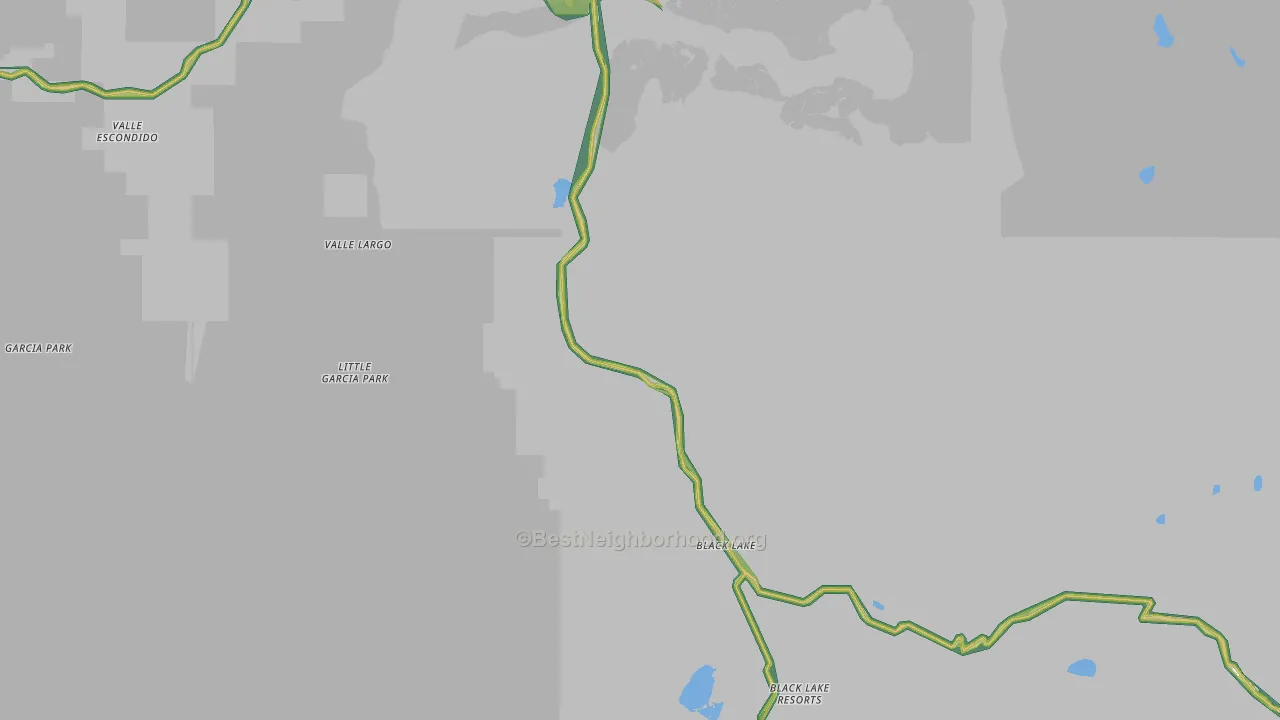Idlewild, NM Map of Noise Levels in Idlewild