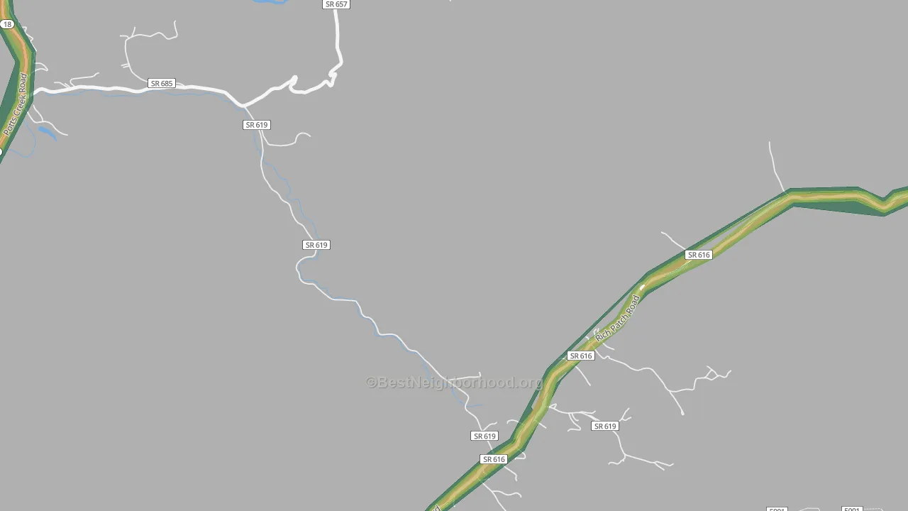 Idlewilde, VA Map of Noise Levels in Idlewilde