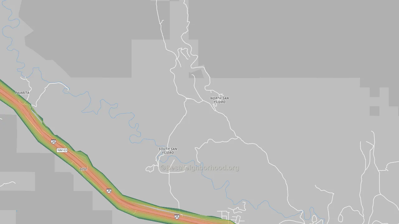 Ilfeld, NM Map of Noise Levels in Ilfeld