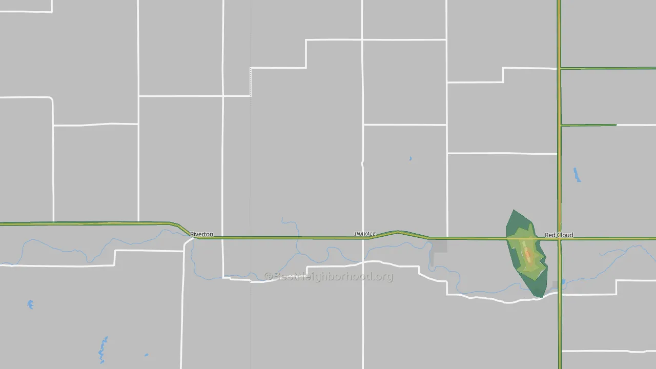 Inavale, NE Map of Noise Levels in Inavale