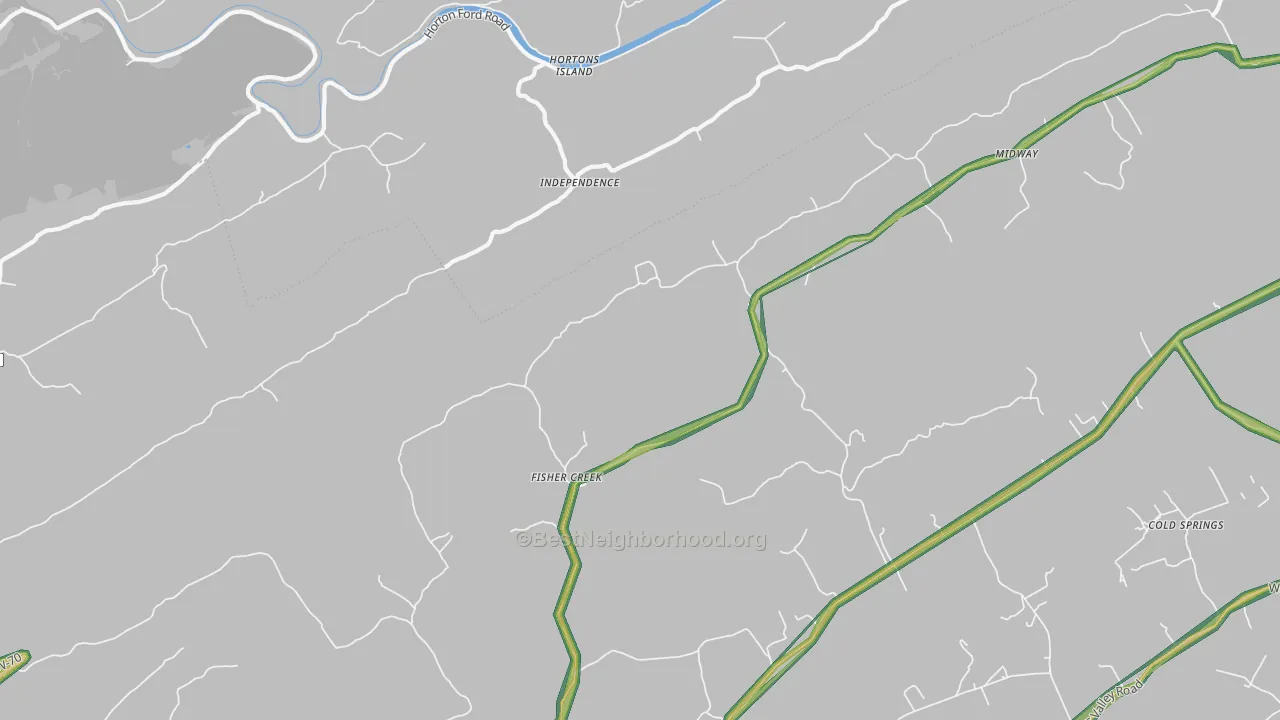 Independence, TN Map of Noise Levels in Independence