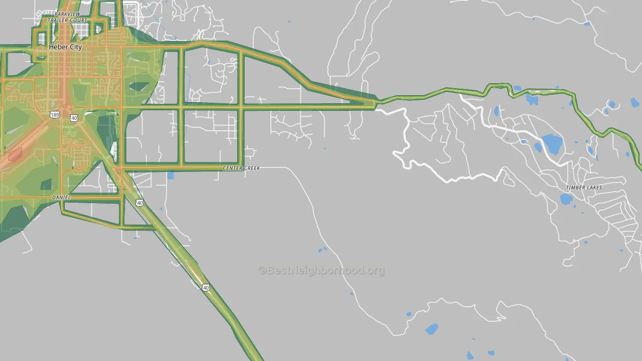 Independence, UT Map of Noise Levels in Independence
