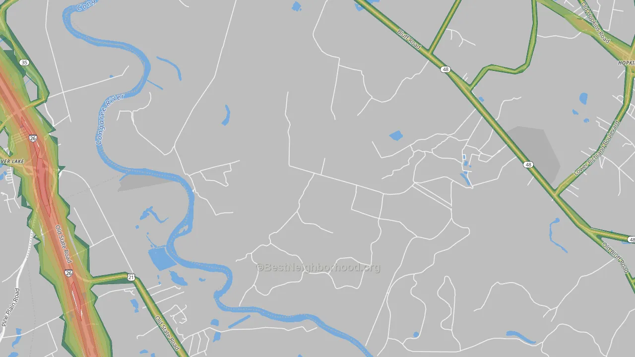 Independents, SC Map of Noise Levels in Independents