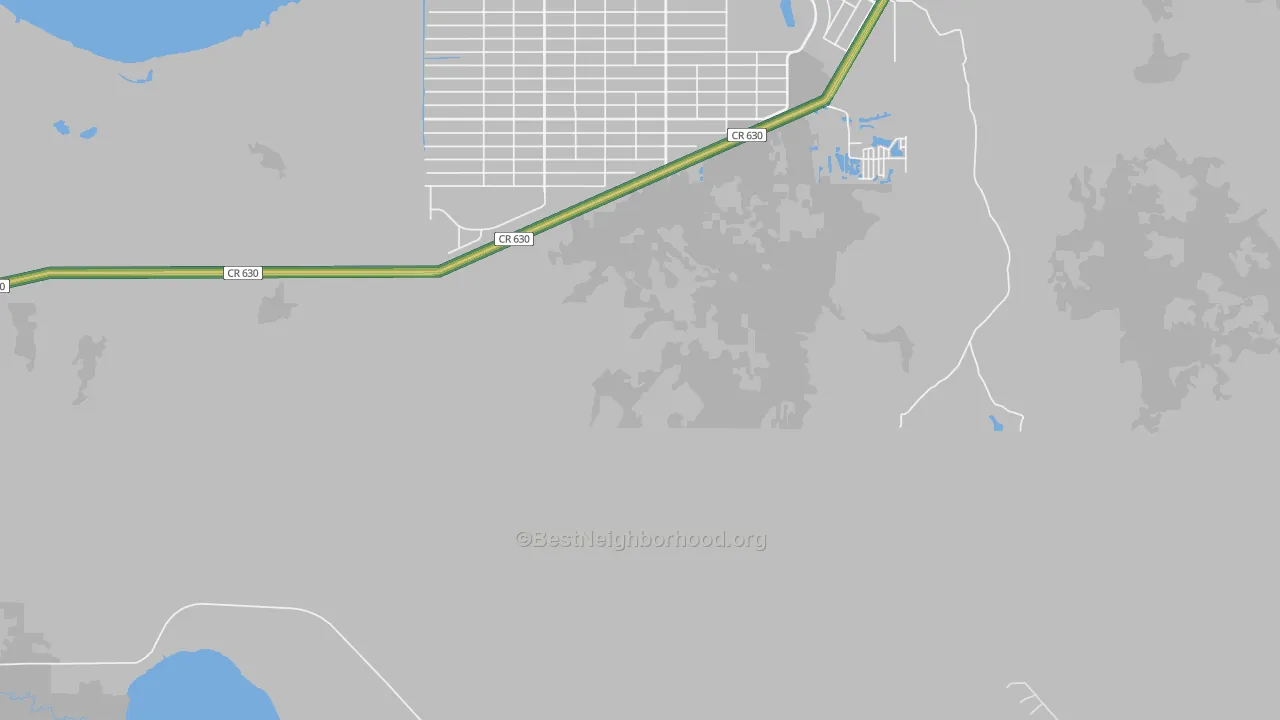 Indian Lake Estates, FL Map of Noise Levels in Indian Lake Estates