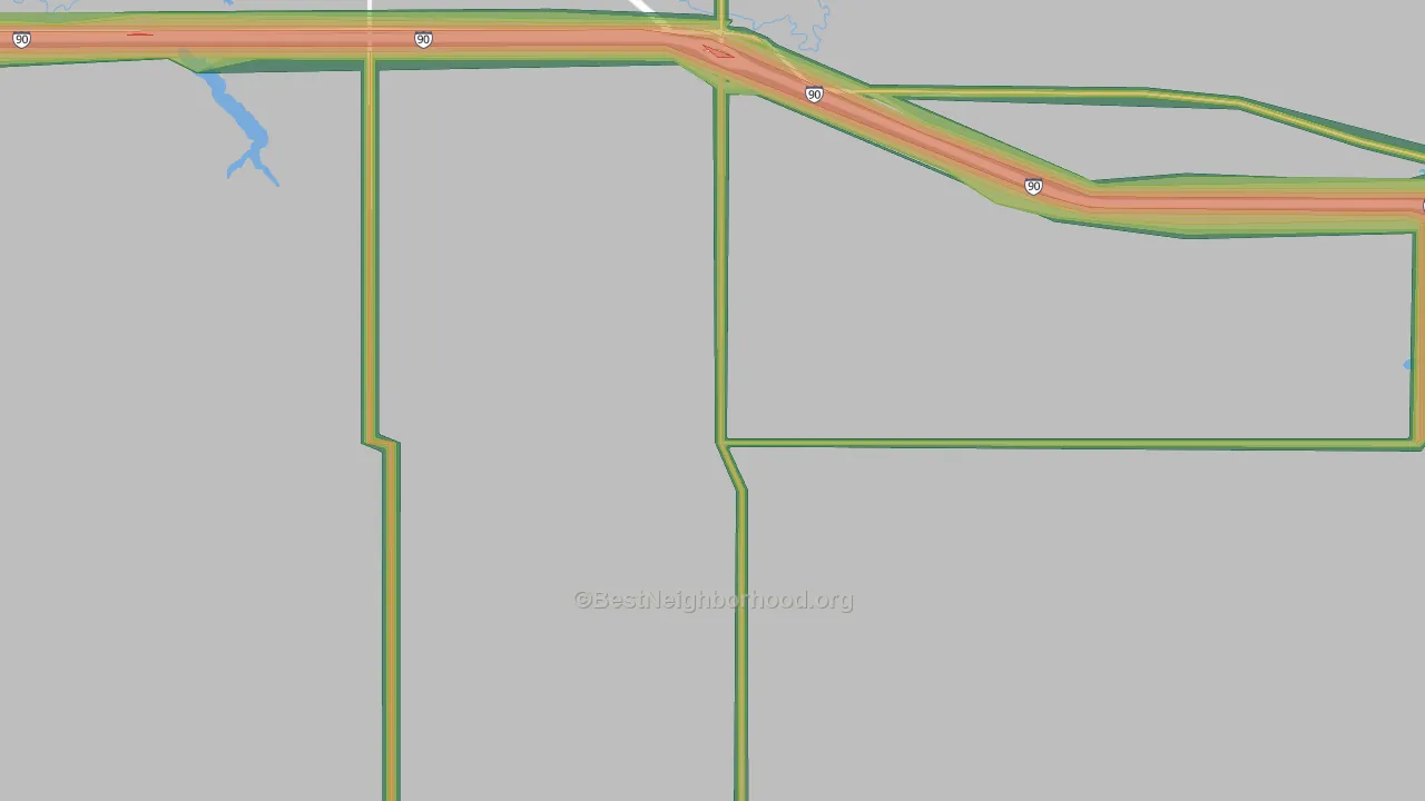 Iona, SD Map of Noise Levels in Iona