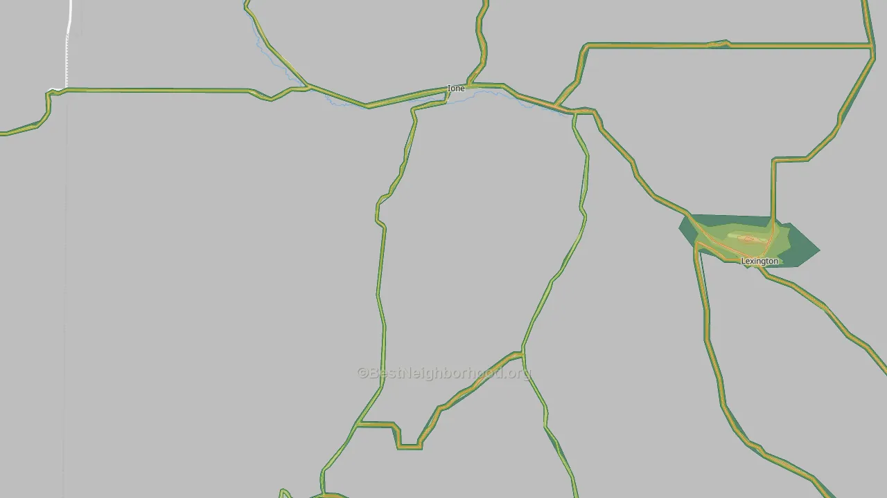 Ione, OR Map of Noise Levels in Ione