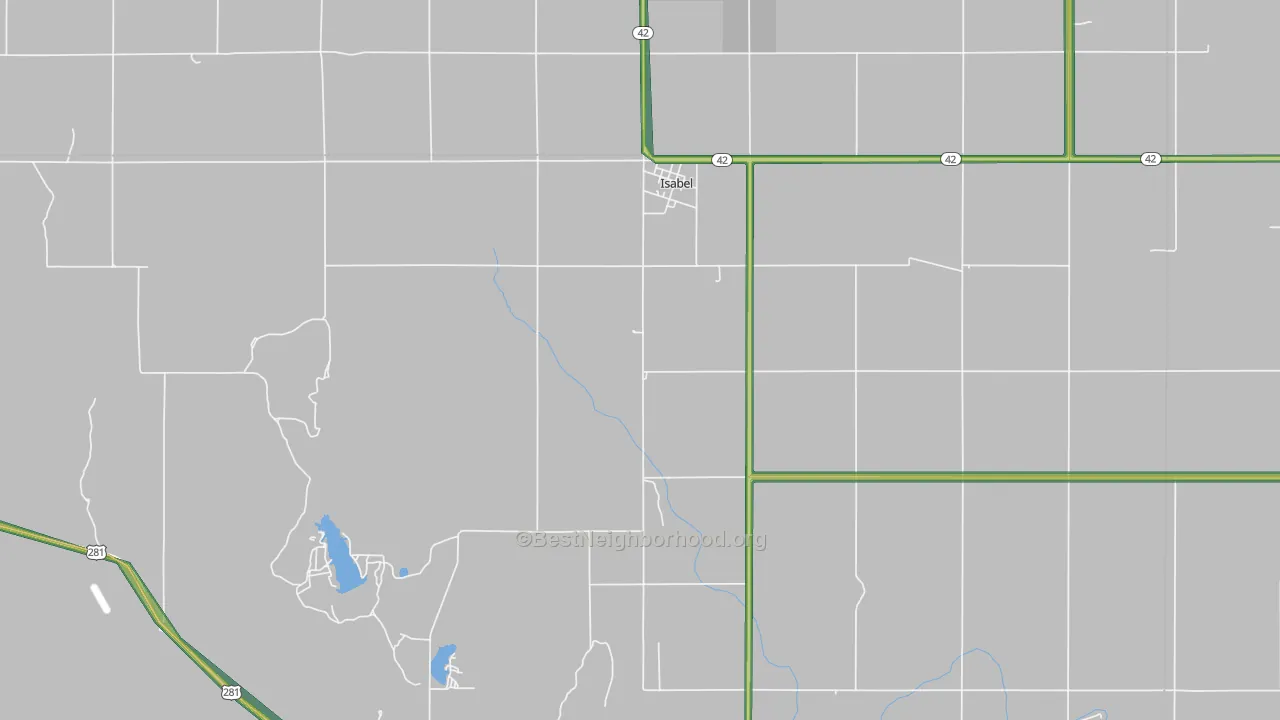 Isabel, KS Map of Noise Levels in Isabel
