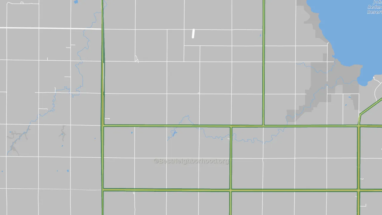Jacobs Creek Landing, KS Map of Noise Levels in Jacobs Creek Landing