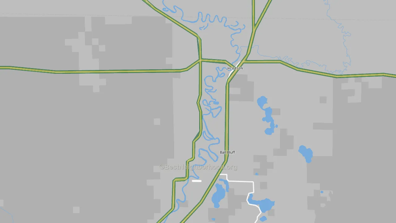 Jacobson, MN Map of Noise Levels in Jacobson