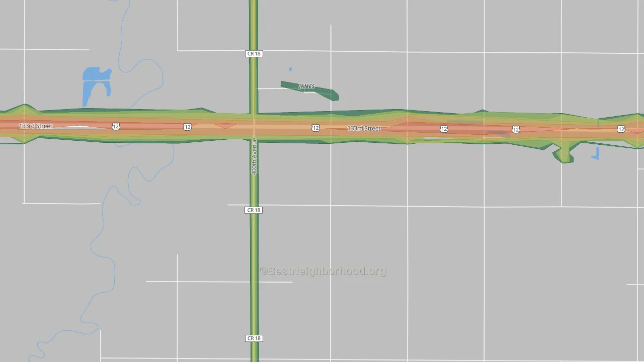 James, SD Map of Noise Levels in James