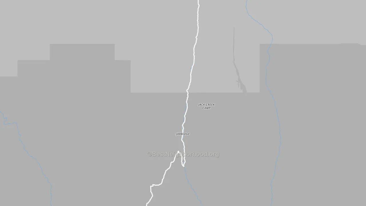 Jarbidge, NV Map of Noise Levels in Jarbidge