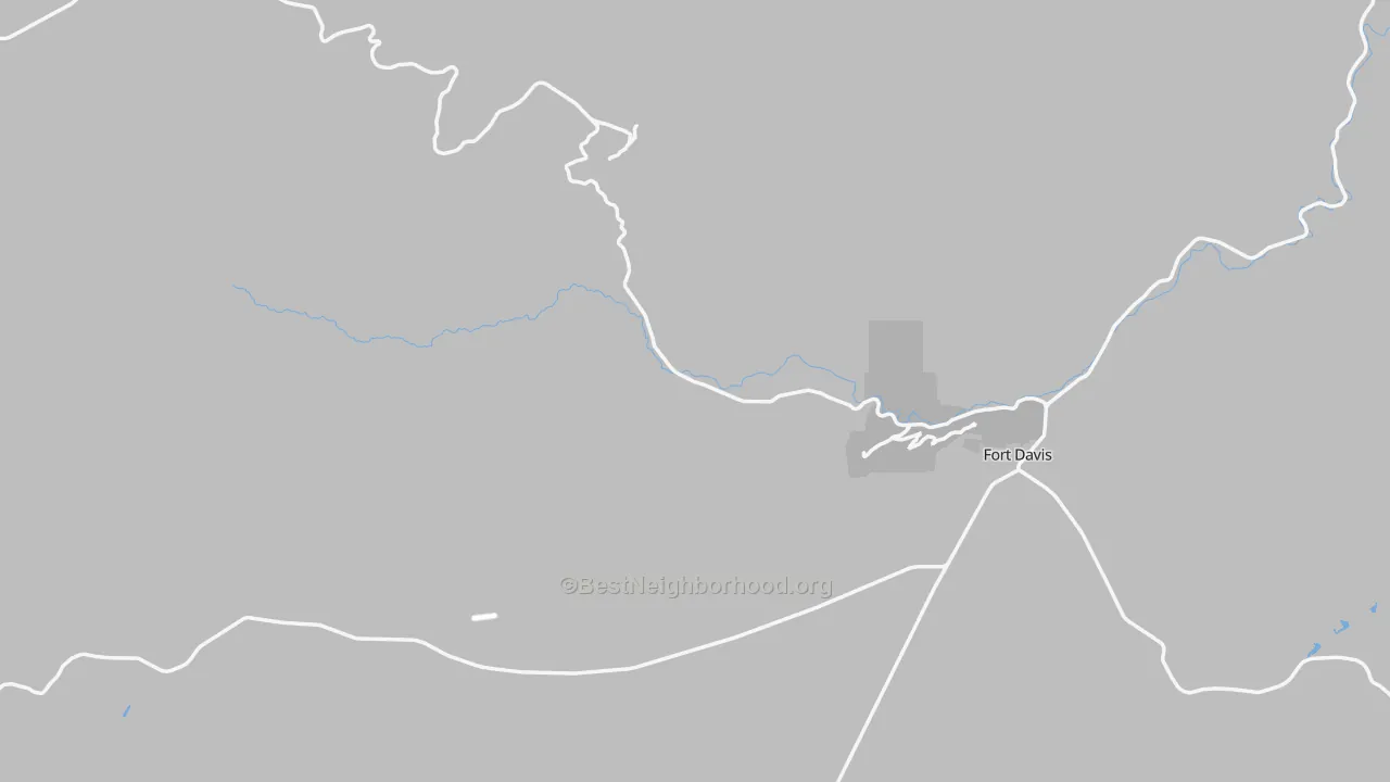 Jeff Davis County, TX Map of Noise Levels in Jeff Davis County