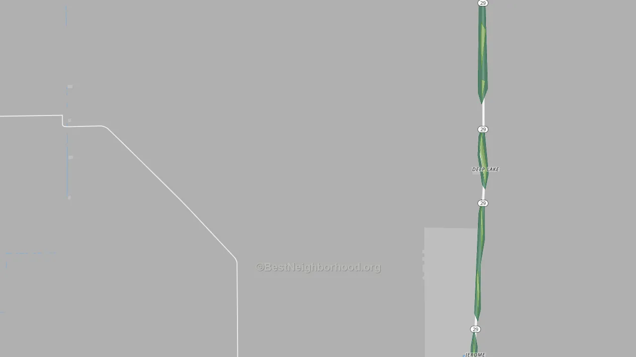 Jerome, FL Map of Noise Levels in Jerome