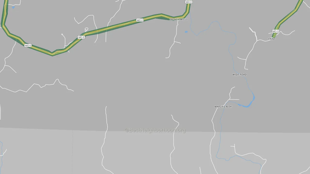 Jewett, MO Map of Noise Levels in Jewett