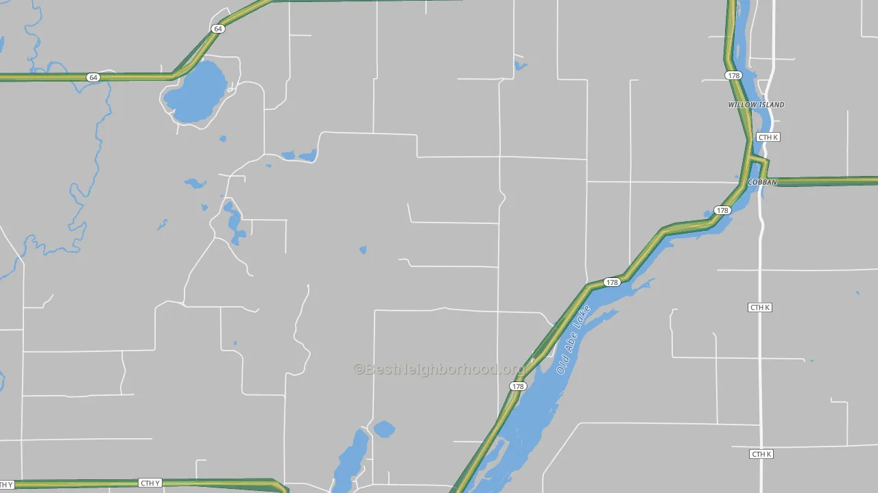 Jim Falls, WI Map of Noise Levels in Jim Falls
