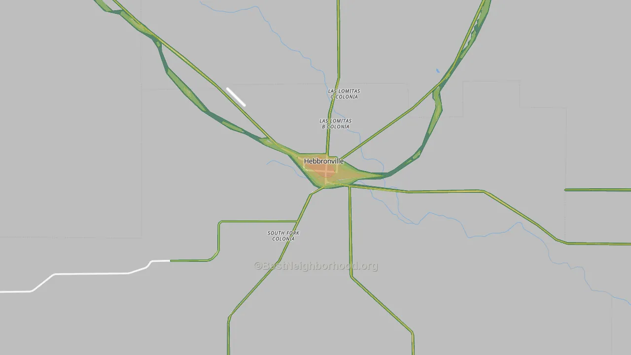 Jim Hogg County, TX Map of Noise Levels in Jim Hogg County