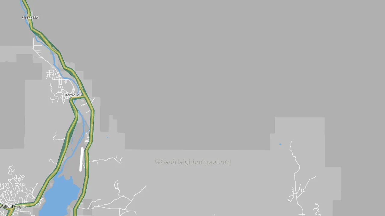Johnsondale, CA Map of Noise Levels in Johnsondale