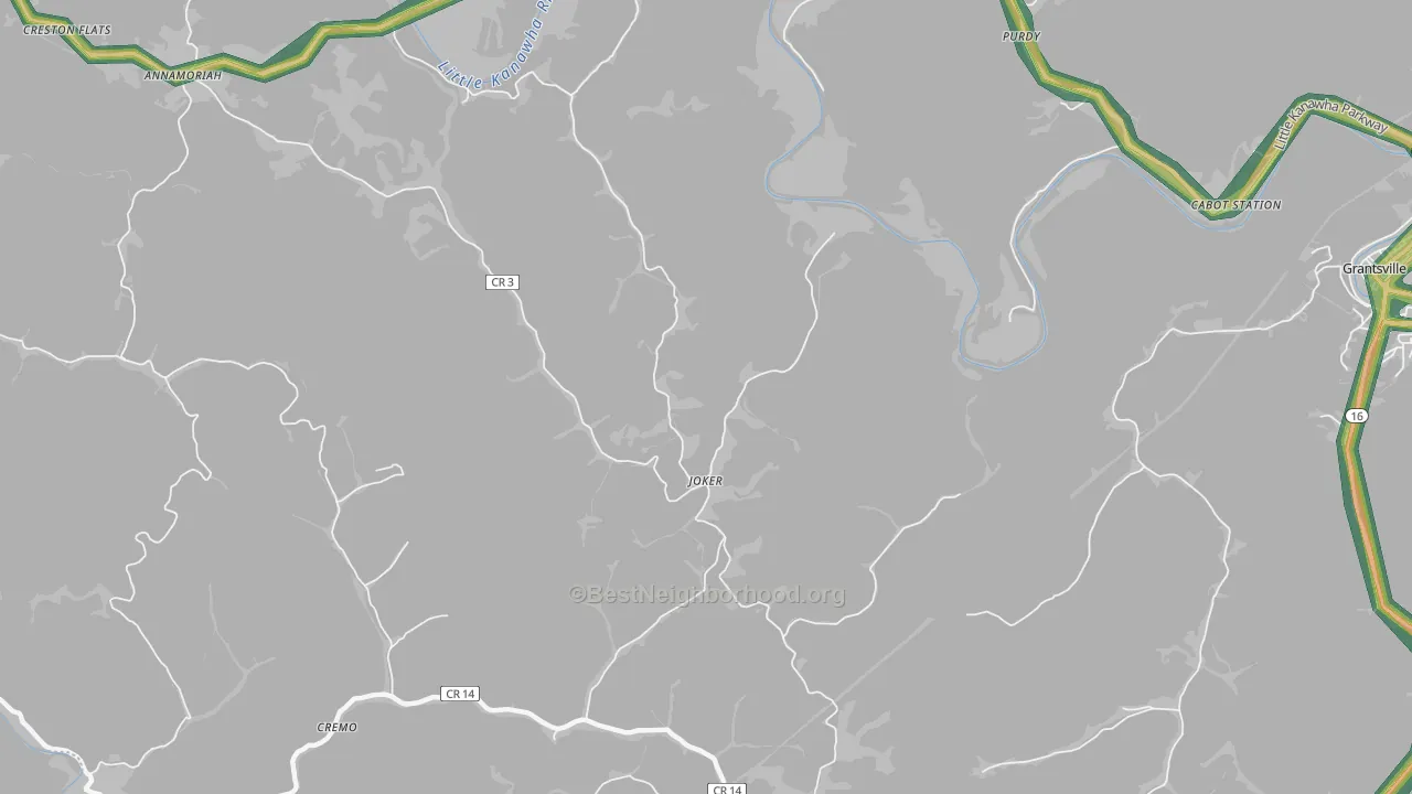 Joker, WV Map of Noise Levels in Joker
